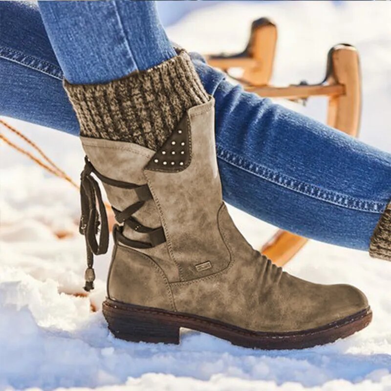 Elegante Wildleder-Schneestiefel für Damen von Sckilly