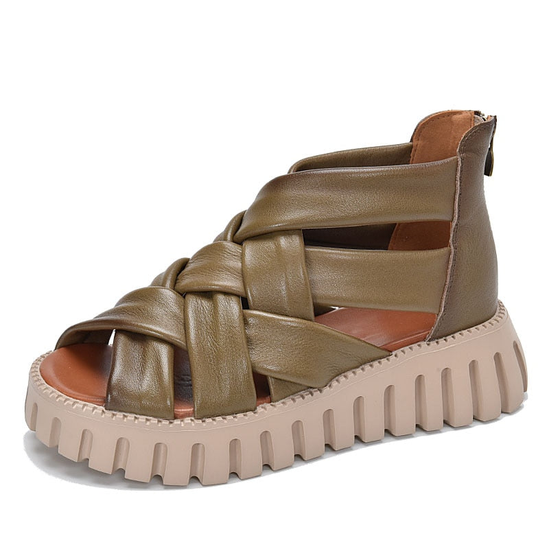 Elegante Sommer Gladiator-Sandalen für Damen – Salsy