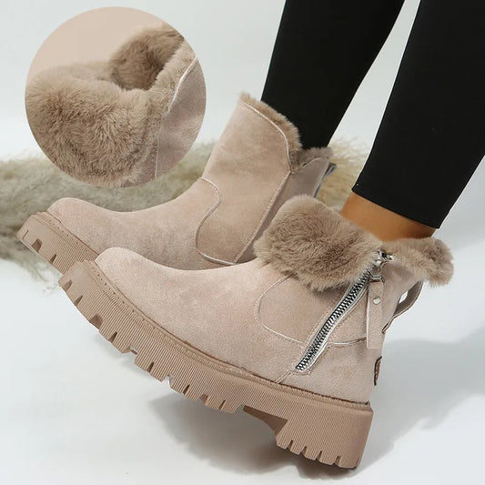 Wiboo Kuschelige Damenplüschstiefel für ultimativen Komfort