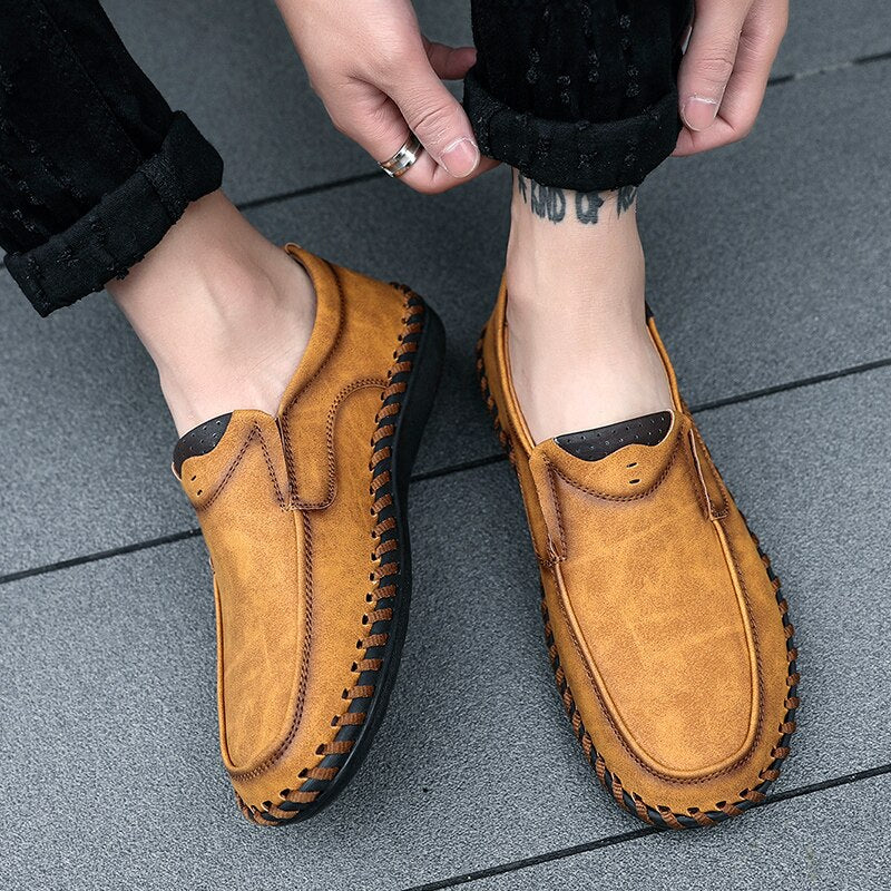 Freizeitschuhe aus Leder für Herren - Zewta