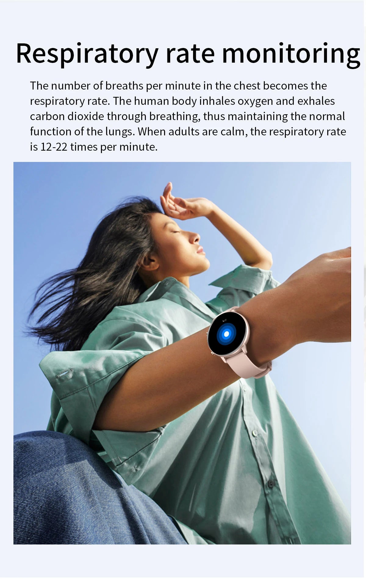 Stylische Smartwatch – Fitness-Tracker mit Herzfrequenz- und SpO2-Überwachung, IP67 wasserdicht, kompatibel mit Android und iPhone