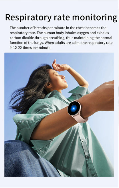 Stylische Smartwatch – Fitness-Tracker mit Herzfrequenz- und SpO2-Überwachung, IP67 wasserdicht, kompatibel mit Android und iPhone