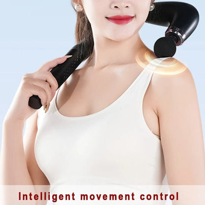 Ergonomische Faszienpistole mit langem Griff für Selbstmassage – perfekt zur Entspannung von Nacken und Rücken