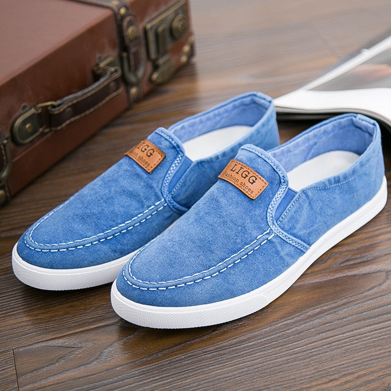 Luftige Herren-Freizeitschuhe aus Canvas und Denim – Jappy Stil!