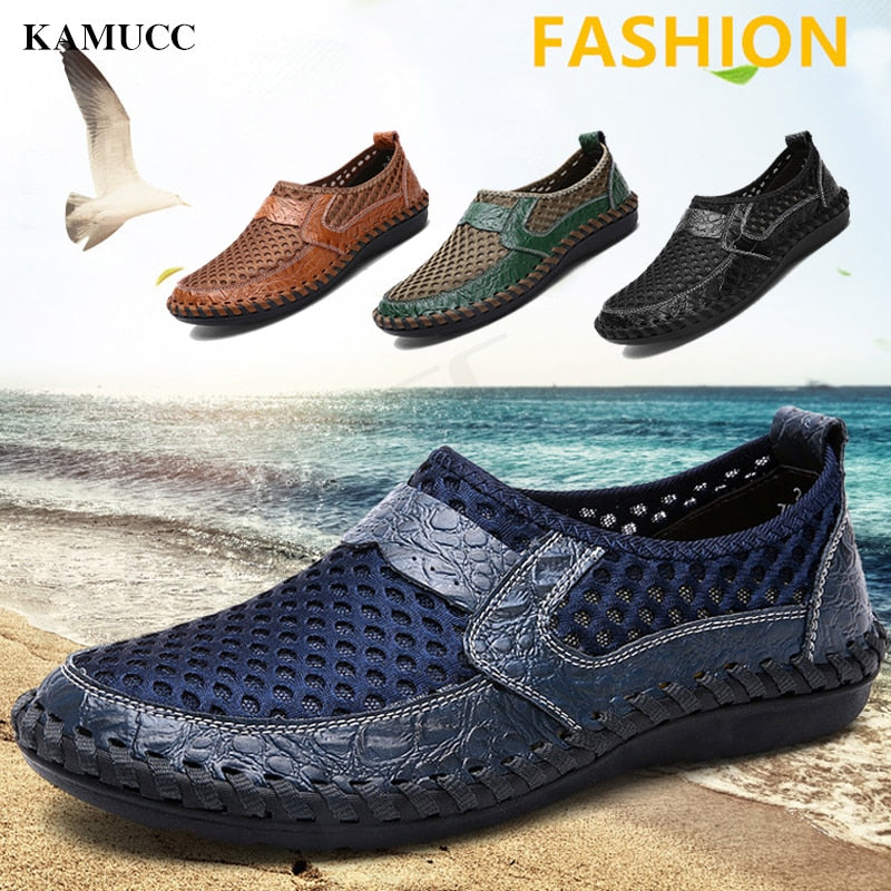 Stylische, handgefertigte Slipper für Herren – Trigo