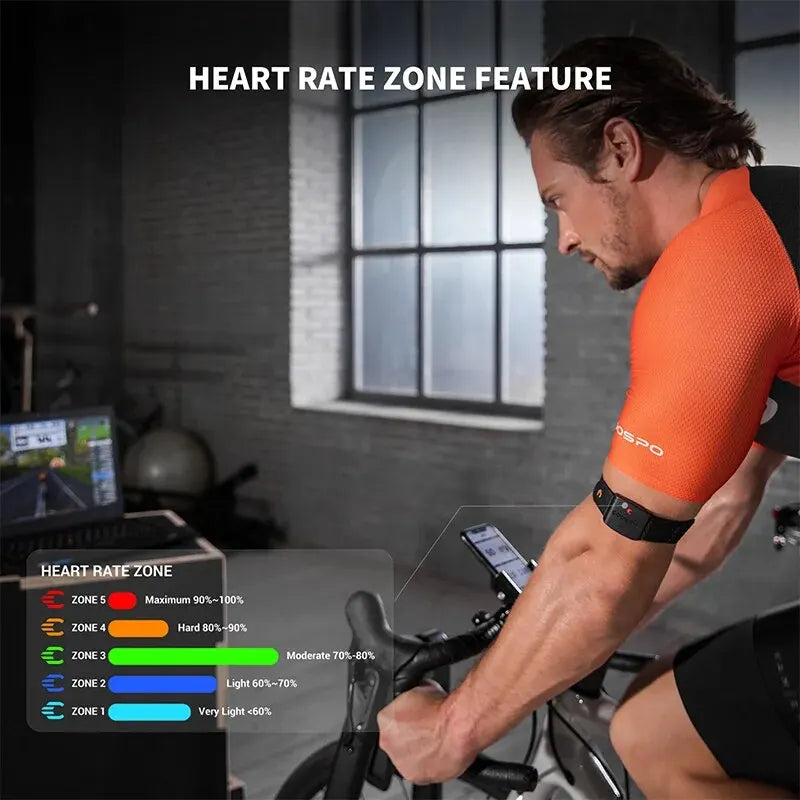 COOSPO HW9 Bluetooth Herzfrequenzmonitor - BLE5.0 & ANT+ Kompatibel für Peloton, Zwift und Wahoo