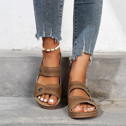 Orthopädische Sandalen mit offener Zehenpartie für Damen – Pavy