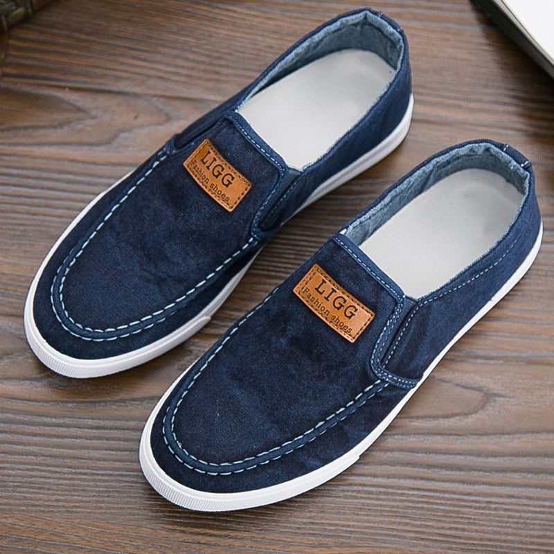 Luftige Herren-Freizeitschuhe aus Canvas und Denim – Jappy Stil!