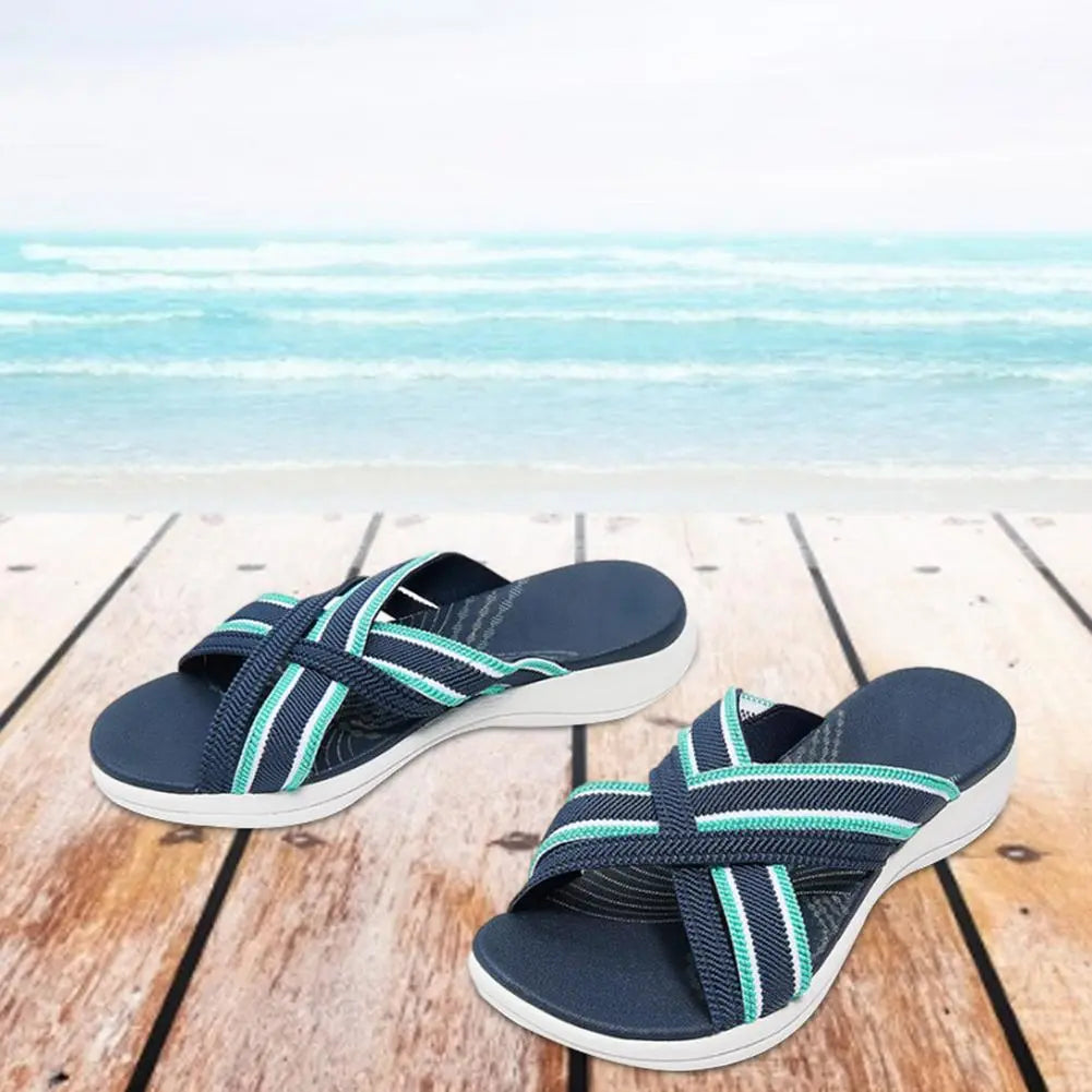 Komfortable orthopädische Sandalen mit kreuzelastischem Design
