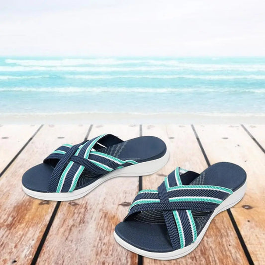 Komfortable orthopädische Sandalen mit kreuzelastischem Design