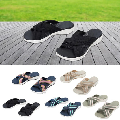 Komfortable orthopädische Sandalen mit kreuzelastischem Design