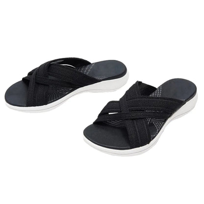 Komfortable orthopädische Sandalen mit kreuzelastischem Design