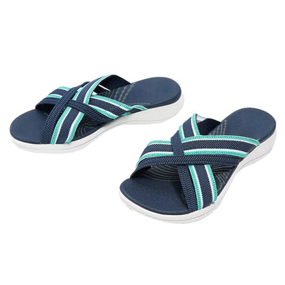 Komfortable orthopädische Sandalen mit kreuzelastischem Design