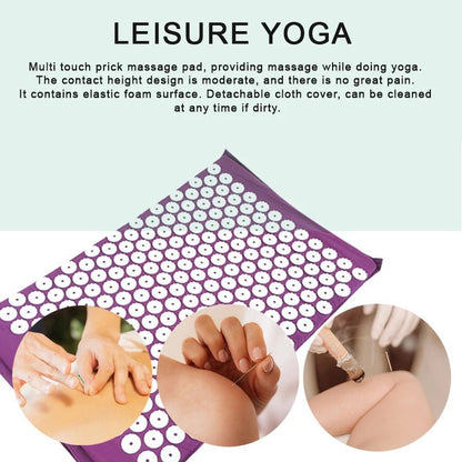 Yoga-Matte mit extra großen Akupressurpunkten für ultimative Entspannung von Hals, Rücken und Füßen