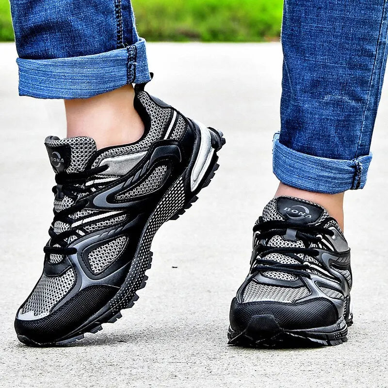 Herren Split-Mesh Laufschuhe – Optimaler Komfort und Stil für Ihre Laufstrecken