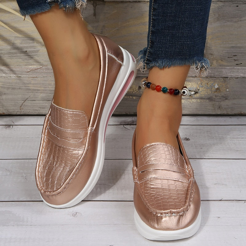 Elegante Damen-Freizeitschuhe mit Keilabsatz und orthopädischer Unterstützung - Zenko