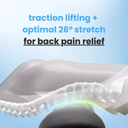 3-in-1 Massager für den unteren Rücken – Vibrationsmassage, Wärmetherapie und Wirbelsäulendehnung