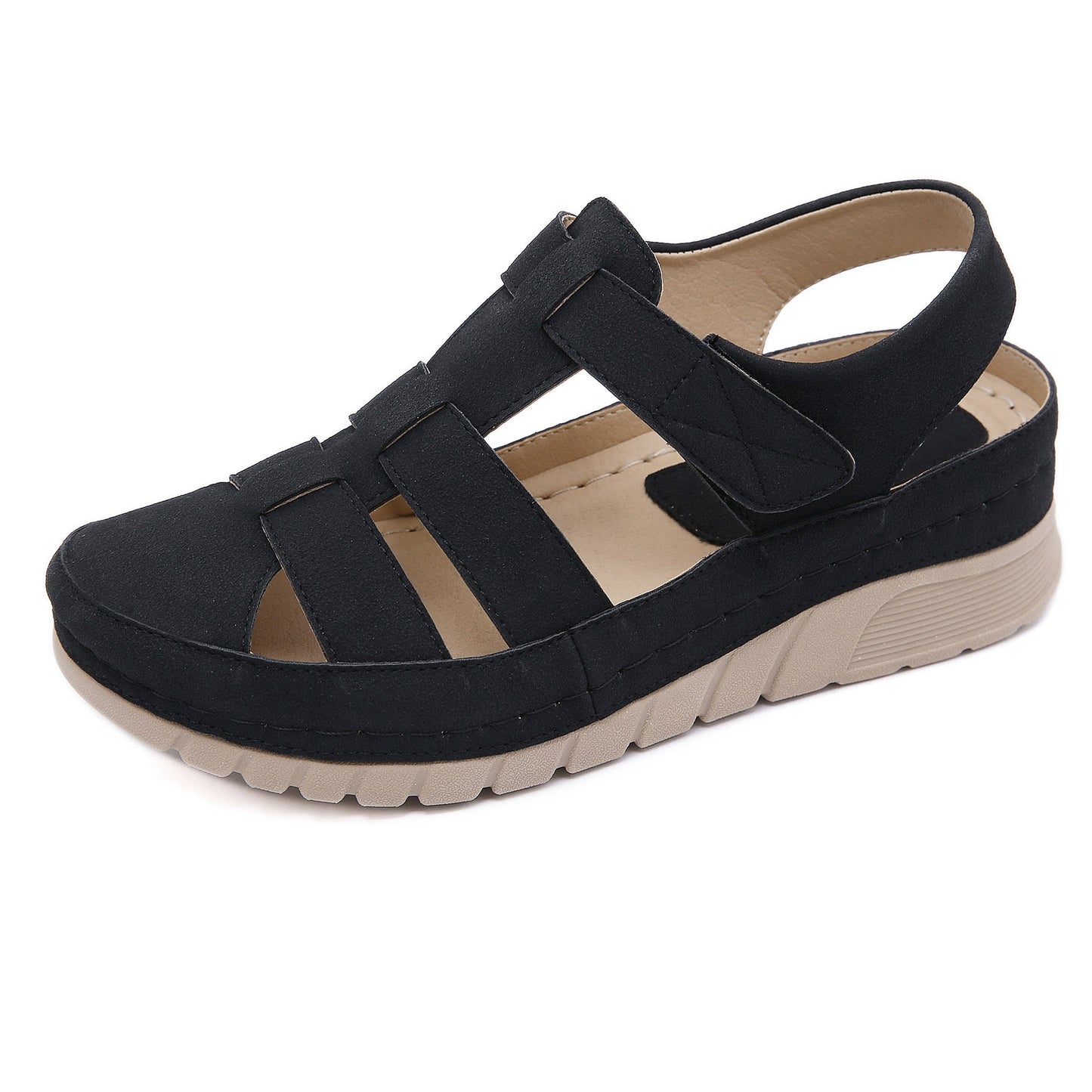 Optische Sandalen mit Keilabsatz für Damen – Keilabsatz