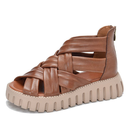 Elegante Sommer Gladiator-Sandalen für Damen – Salsy