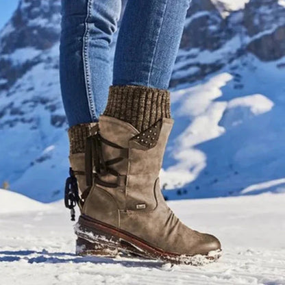 Elegante Wildleder-Schneestiefel für Damen von Sckilly