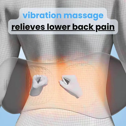 3-in-1 Massager für den unteren Rücken – Vibrationsmassage, Wärmetherapie und Wirbelsäulendehnung