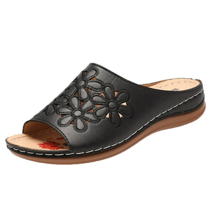 Modische weiche Sandalen mit Blumenmuster