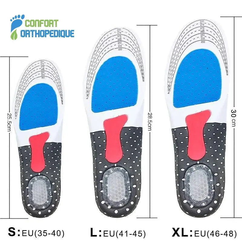 Orthopädische Einlegesohlen aus Silikon