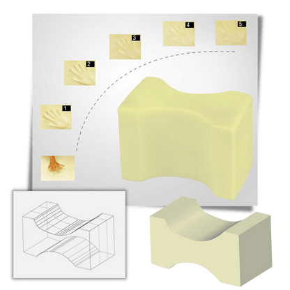 Gelkissen mit Memory-Schaum für ideale Unterstützung zwischen den Oberschenkeln