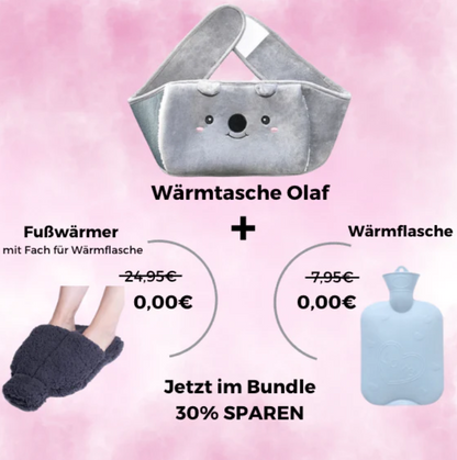 Verwöhnende Wärmtasche mit gratis Wärmflasche!