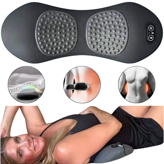 3-in-1 Massager für den unteren Rücken – Vibrationsmassage, Wärmetherapie und Wirbelsäulendehnung
