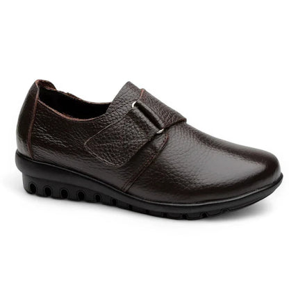 Elegante Damenmokassins aus hochwertigem Spaltleder mit orthopädischem Komfort