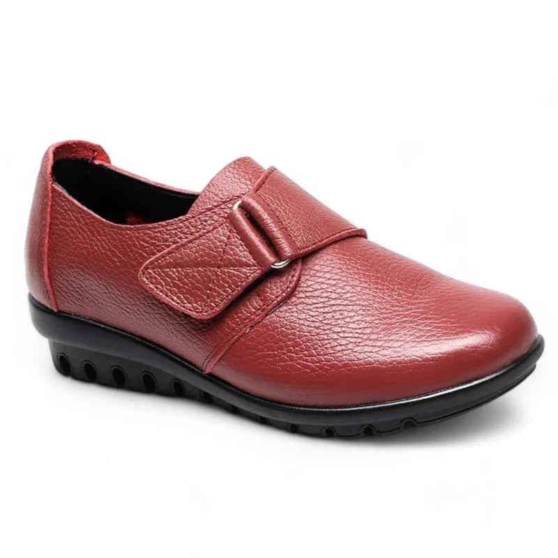 Elegante Damenmokassins aus hochwertigem Spaltleder mit orthopädischem Komfort