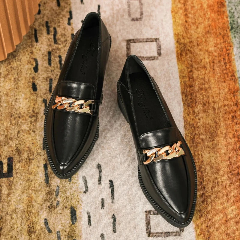 Elegante spitze Zehen Mokassins für Damen - orthopädischer Komfort trifft Stil