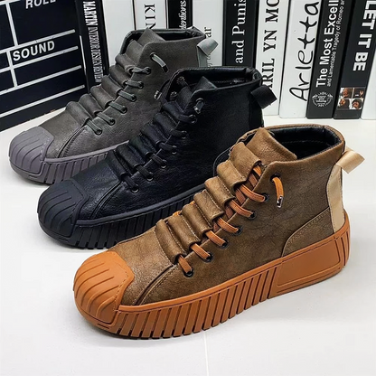 Orthopädische Schuhe Herren Hohes Leder