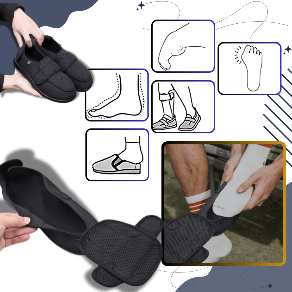 Bequeme und anpassbare Schuhe für diabetische empfindliche Füße
