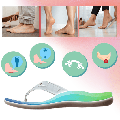 Orthopädische Sandalen mit verstellbaren Riemen für optimalen Komfort