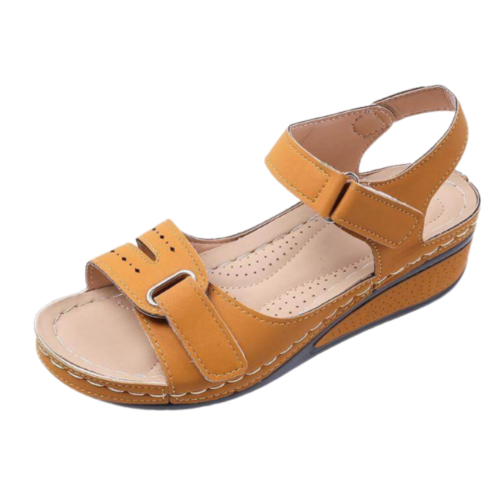 Bequeme Damensandalen mit orthopädischer Fußgewölbeunterstützung