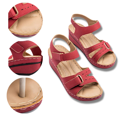 Bequeme Damensandalen mit orthopädischer Fußgewölbeunterstützung