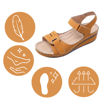 Bequeme Damensandalen mit orthopädischer Fußgewölbeunterstützung