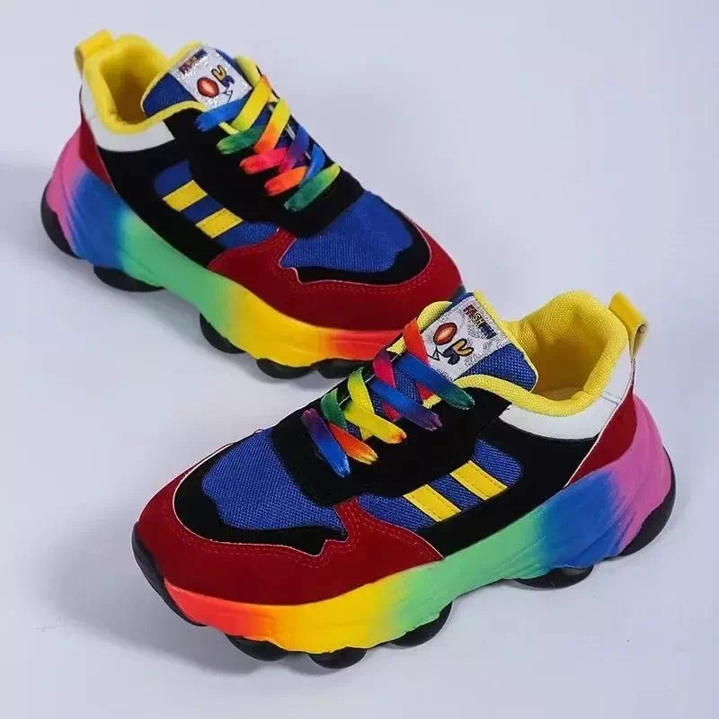 Orthopädische Damenschuhe - Regenbogen