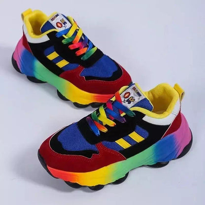 Orthopädische Damenschuhe - Regenbogen