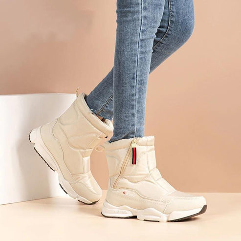Winter-Schneestiefel für Damen - Pelzgefütterte Stiefel