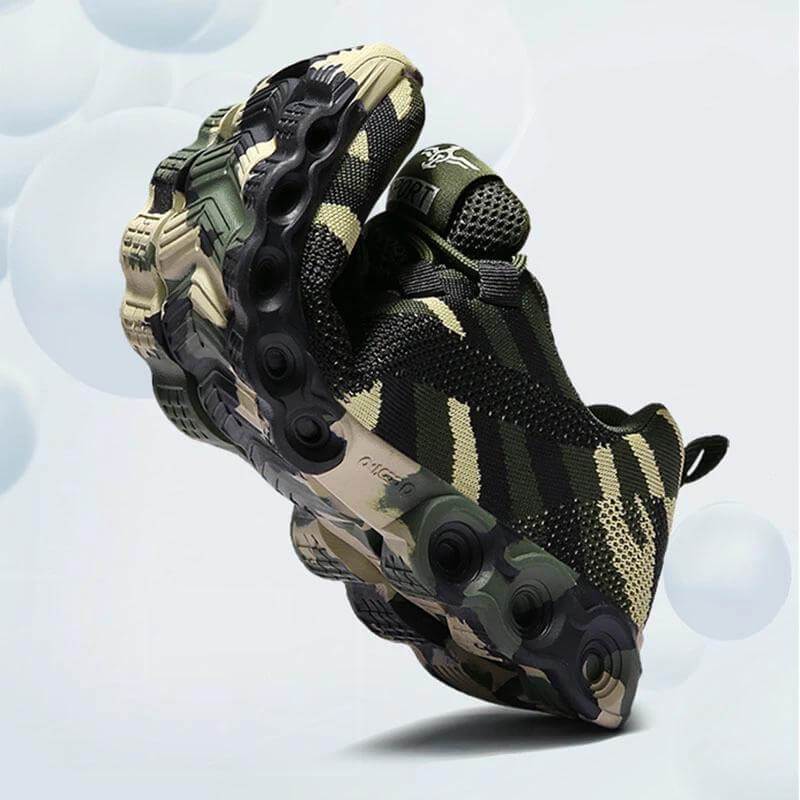 Moderne Militärische Damenschuhe – Atmungsaktives Orthopädisches Design im Camo-Look