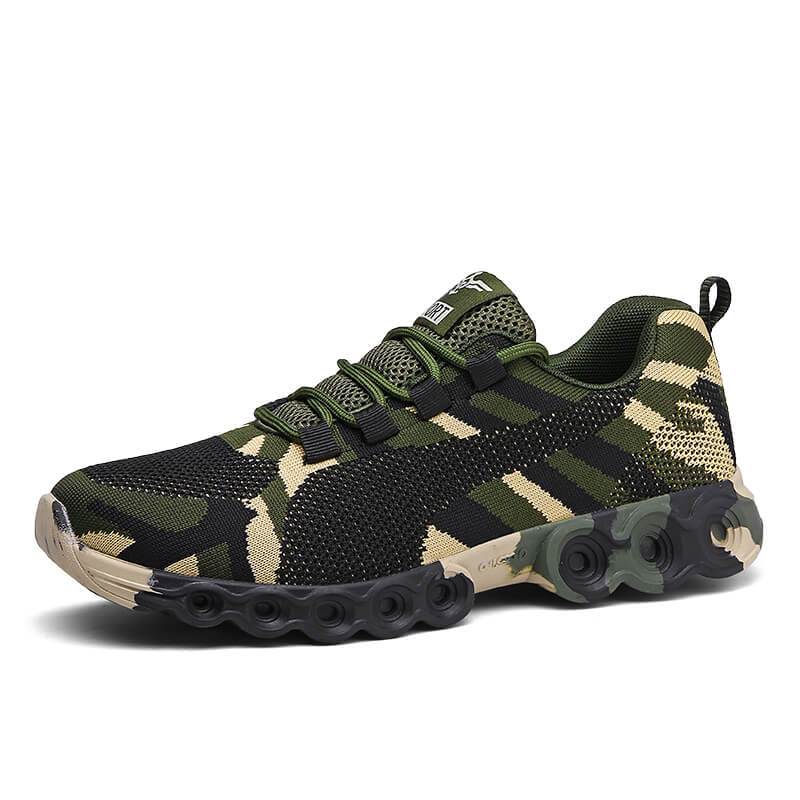 Moderne Militärische Damenschuhe – Atmungsaktives Orthopädisches Design im Camo-Look
