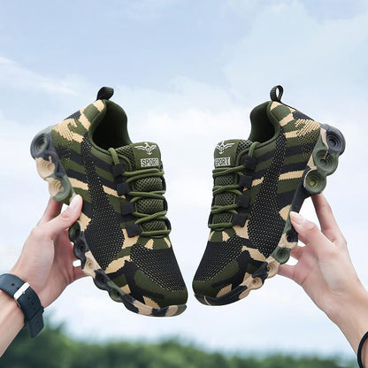 Moderne Militärische Damenschuhe – Atmungsaktives Orthopädisches Design im Camo-Look