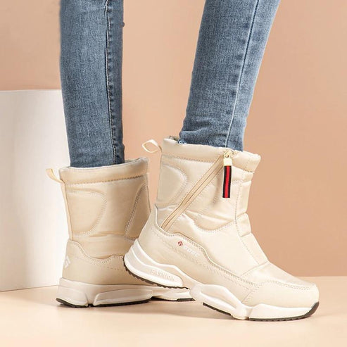 Winter-Schneestiefel für Damen - Pelzgefütterte Stiefel