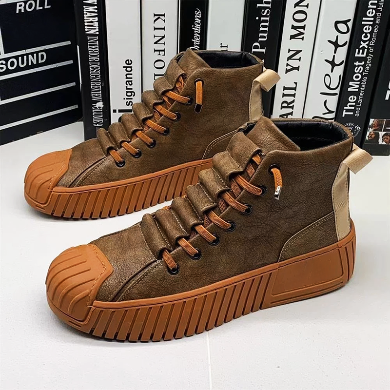 Orthopädische Schuhe Herren Hohes Leder