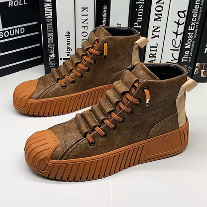 Orthopädische Schuhe Herren Hohes Leder