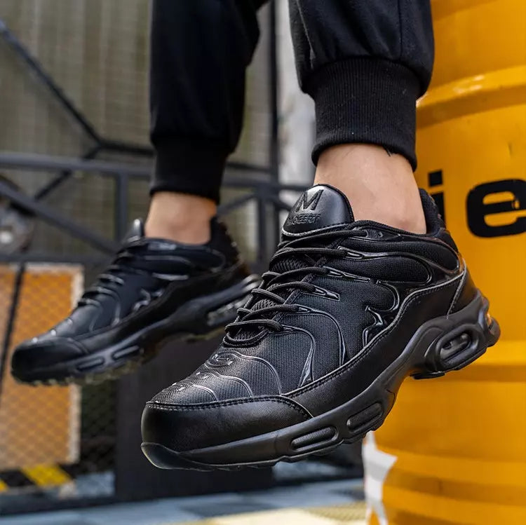 Stylische Sicherheitschuhe im Hai-Design