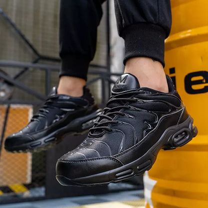 Stylische Sicherheitschuhe im Hai-Design